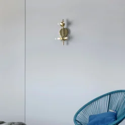 Aplique de pared con esferas de cristal 