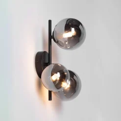Aplique de pared con esferas de cristal 