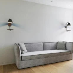 Aplique de pared con estante de apoyo