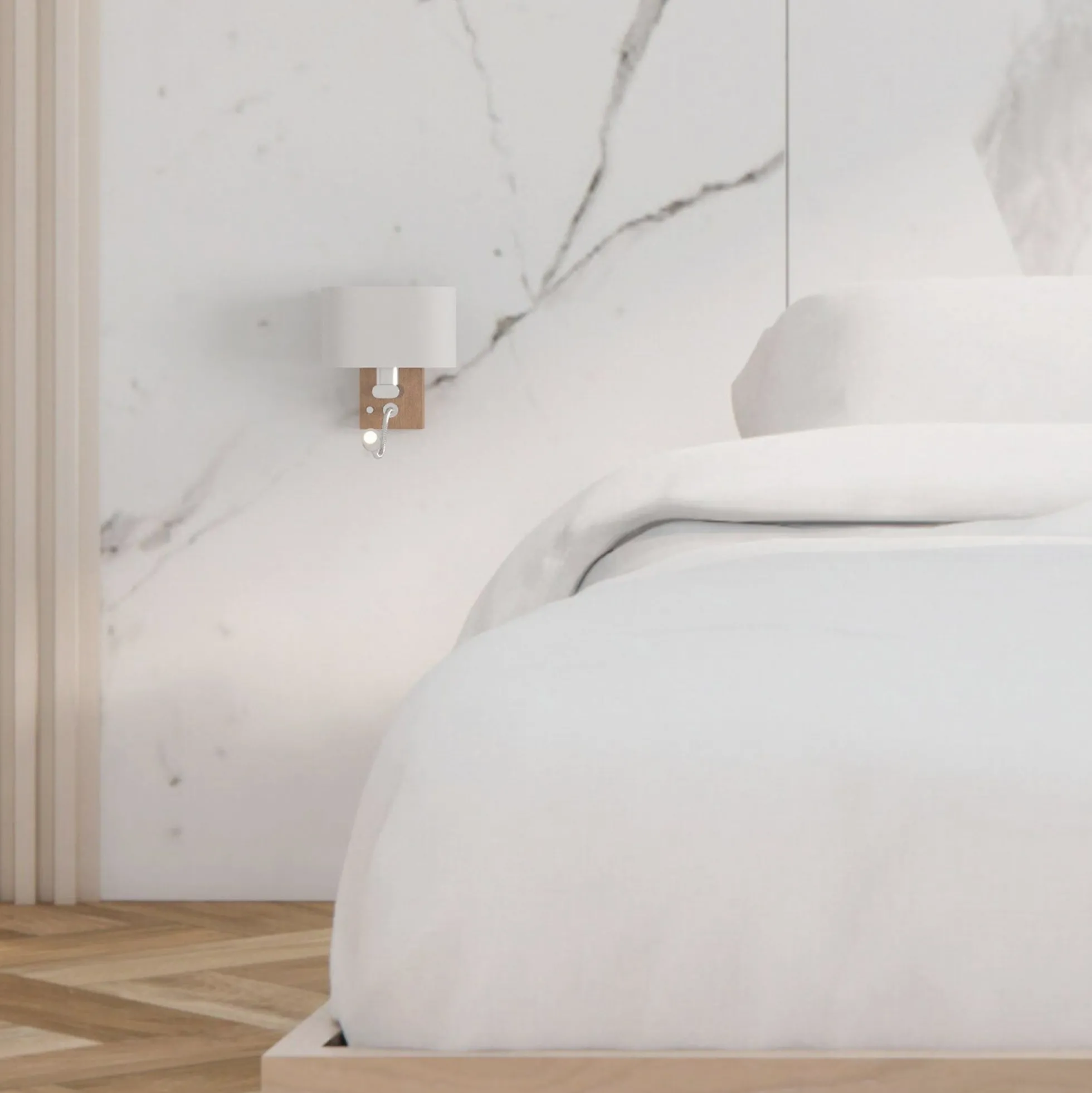 Aplique de pared con foco LED para lectura "Arti" - E27 + 3W