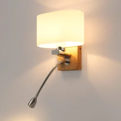 Aplique de pared con foco LED para lectura