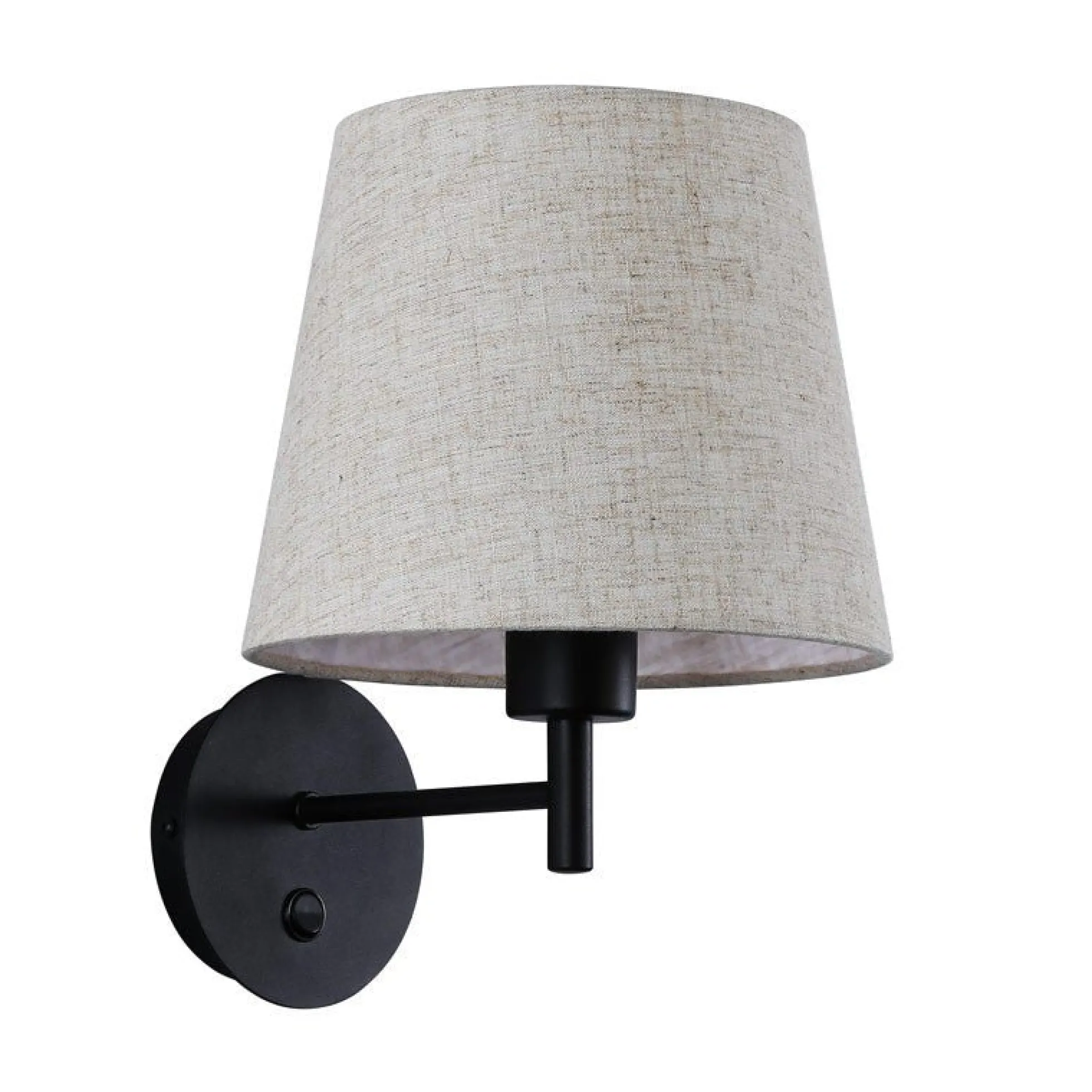 Aplique de pared con pantalla e interruptor Classic "RIGA" - E27