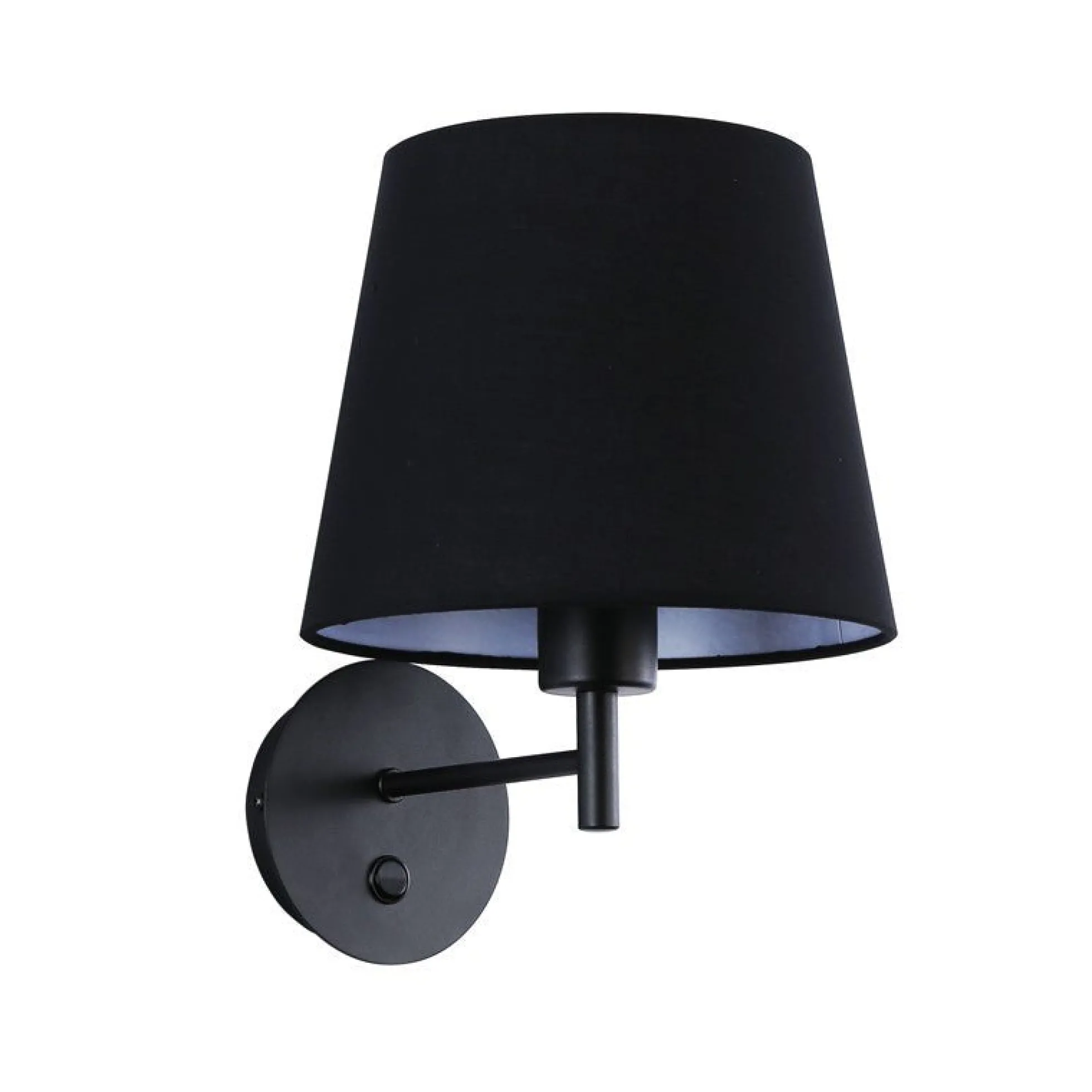 Aplique de pared con pantalla e interruptor Classic "RIGA" - E27