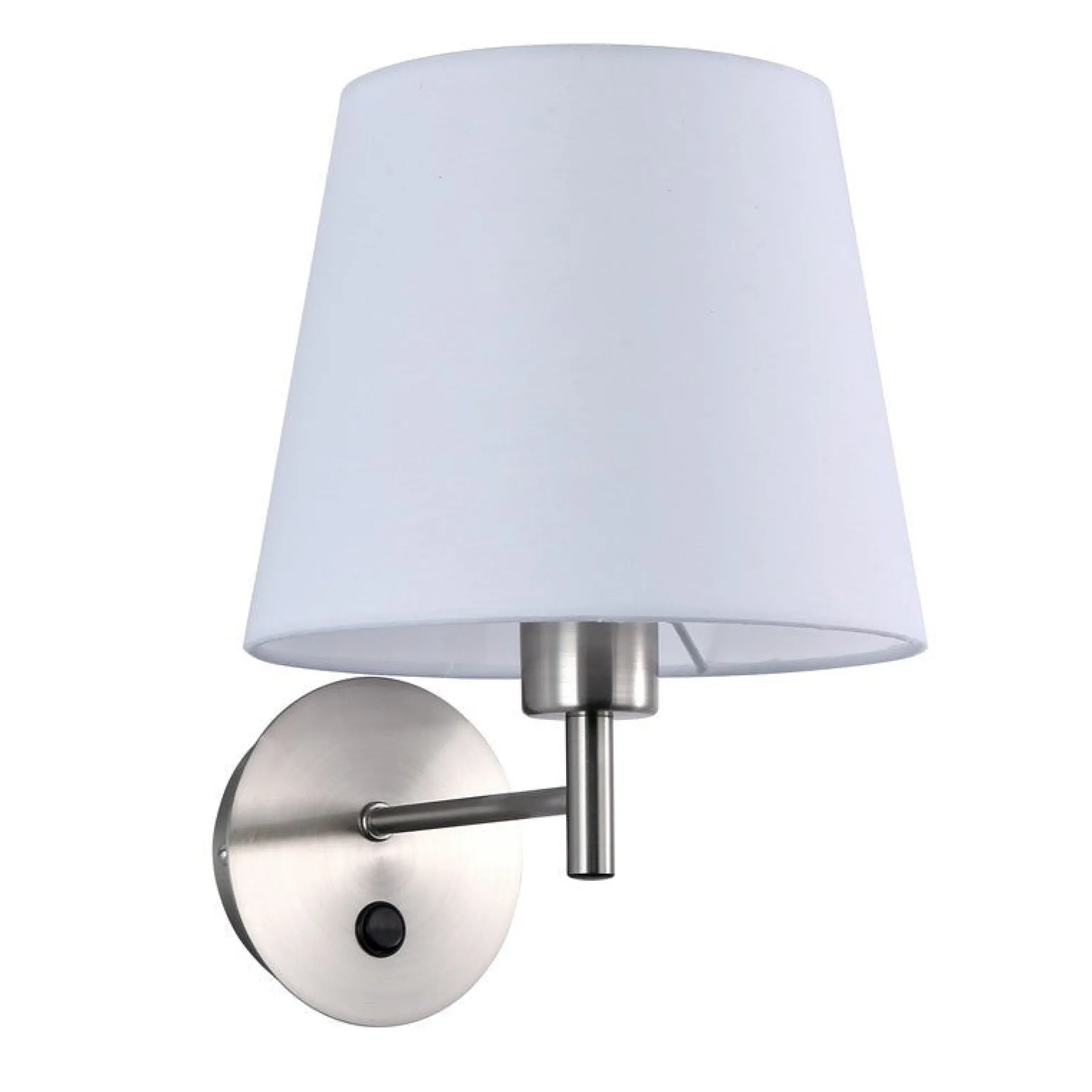 Aplique de pared con pantalla e interruptor Classic "RIGA" - E27
