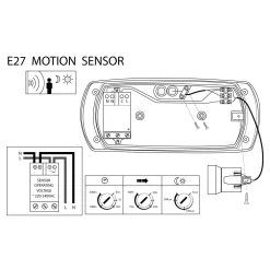 Aplique de pared con sensor FUMAGALLI FRANCY Opal E27