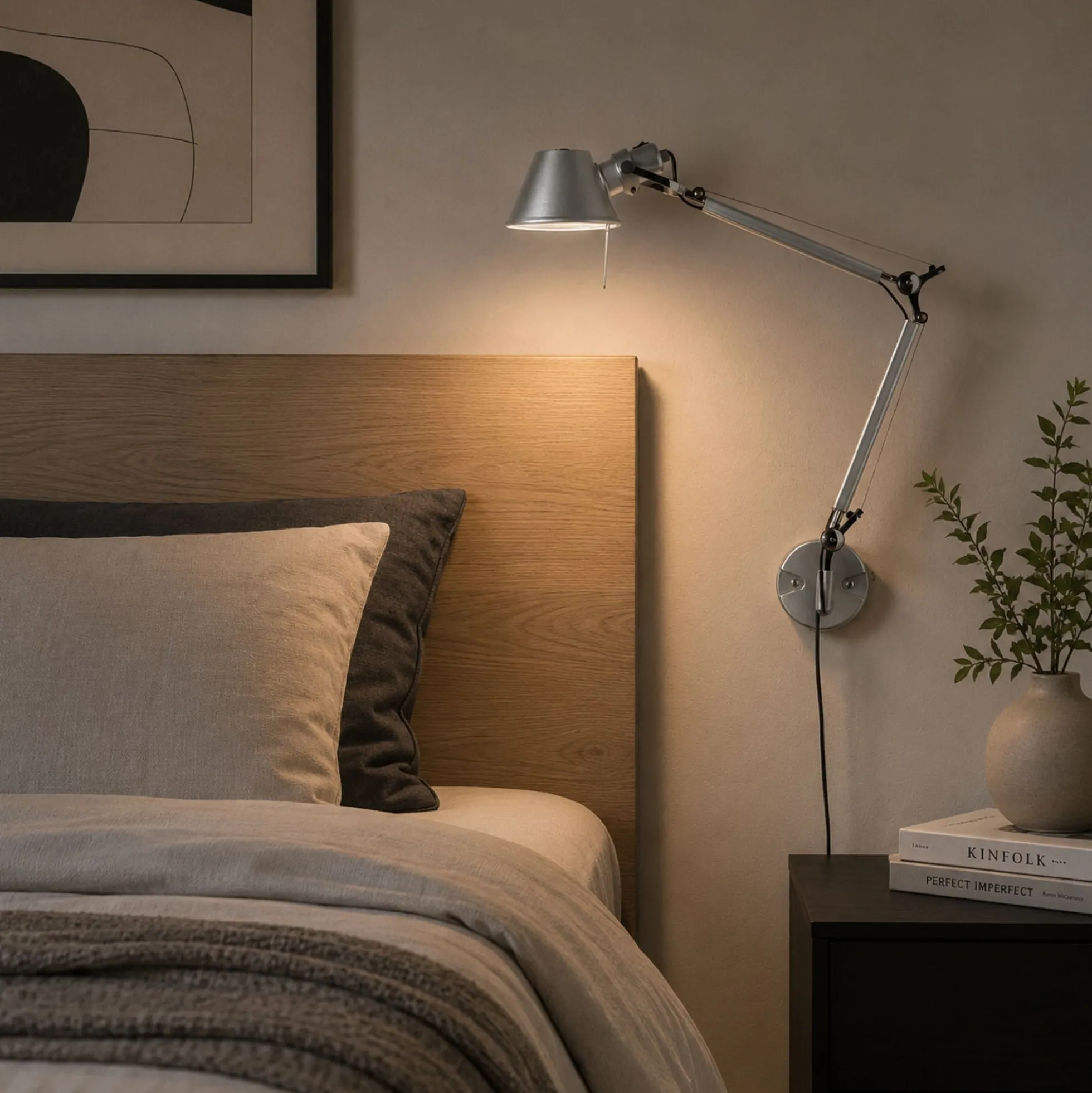 Aplique de pared de diseño "ATENEA" - Brazos articulados - E27