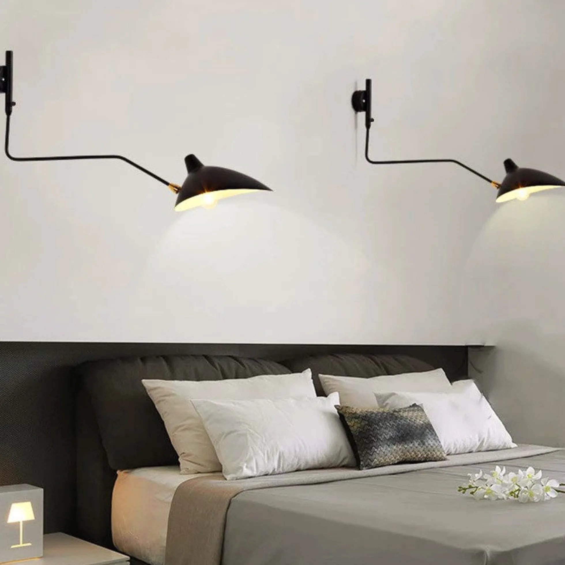 Aplique de pared de diseño "Millan" - E27