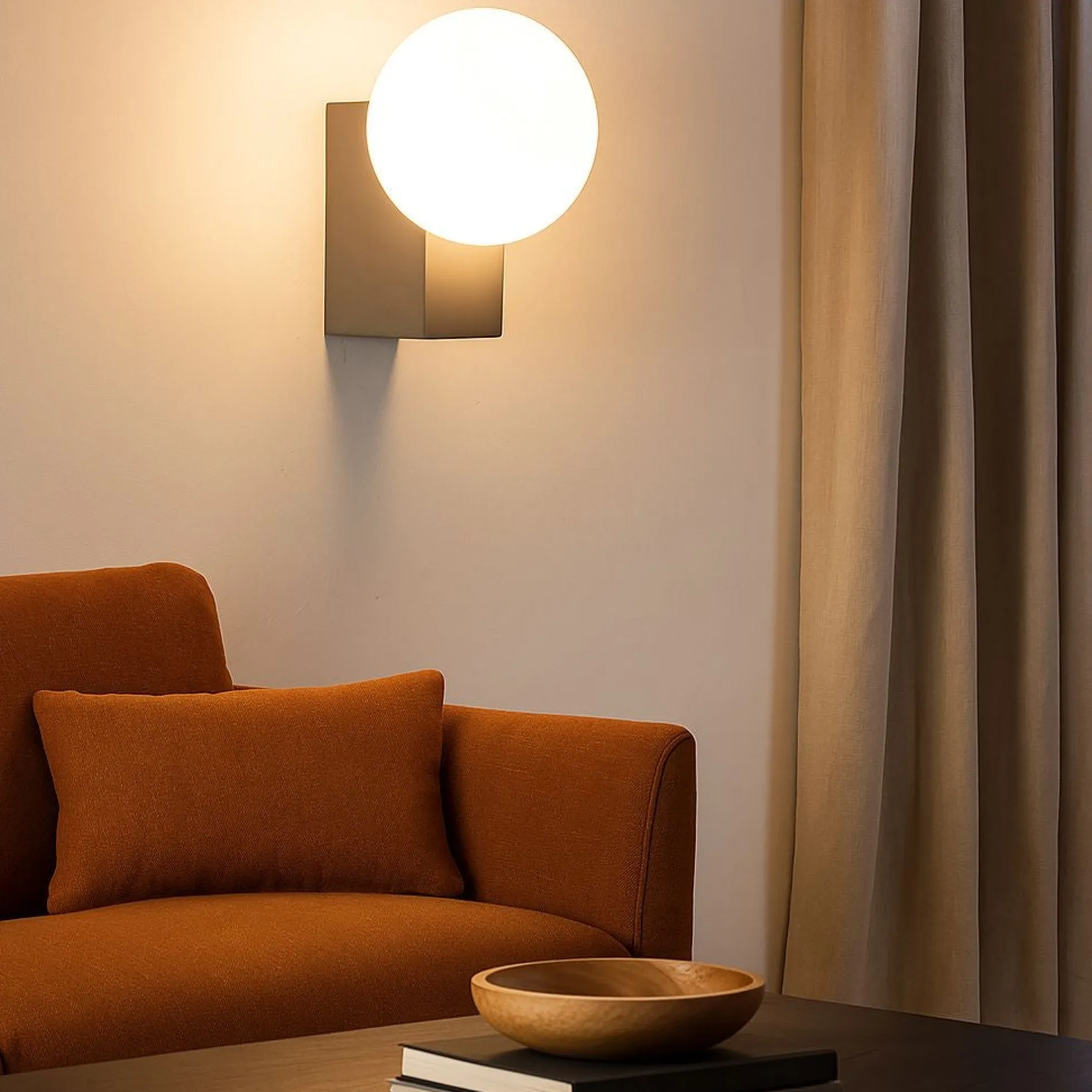 Aplique de pared de diseño "SIDERAL" - G9 - Bola de cristal