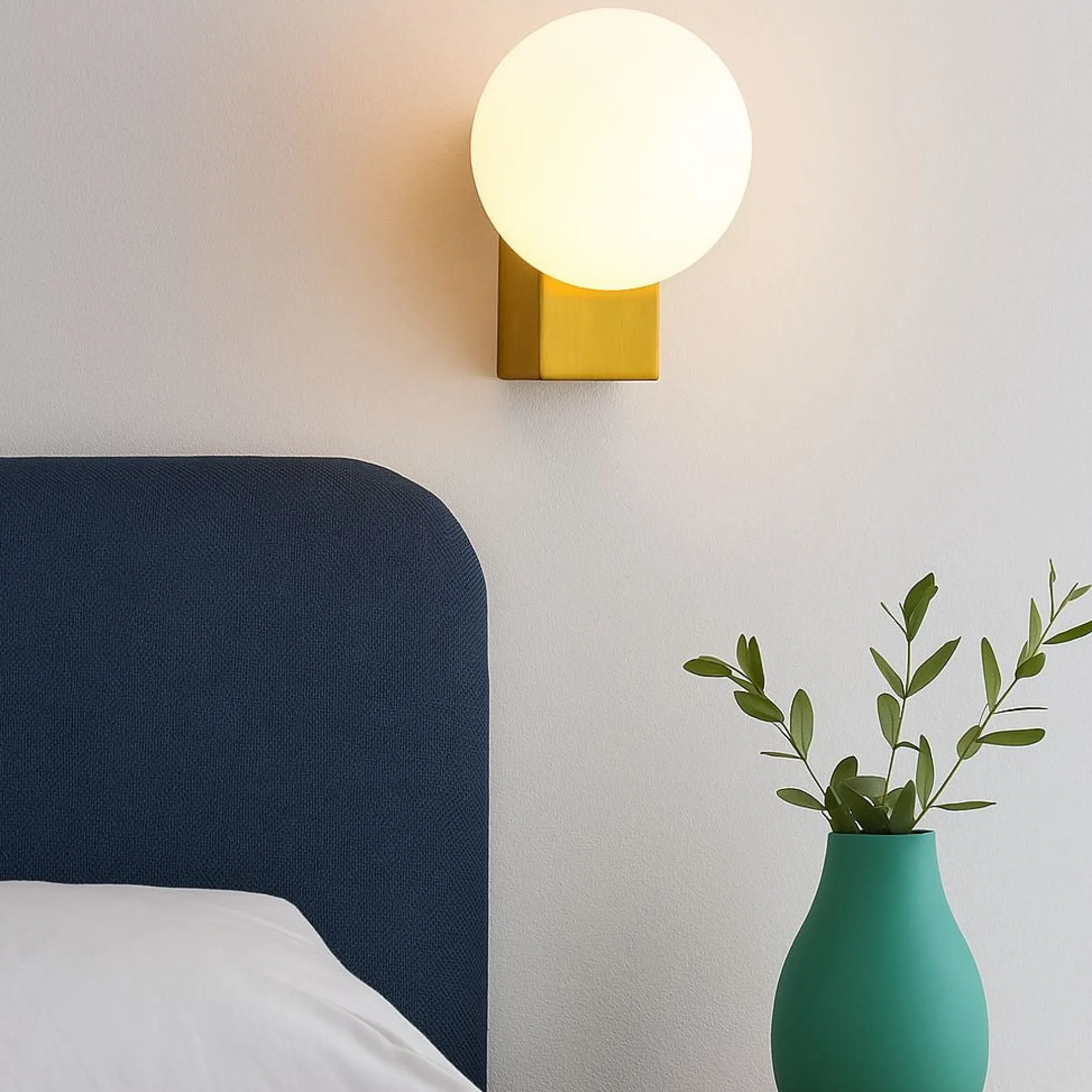 Aplique de pared de diseño "SIDERAL" - G9 - Bola de cristal