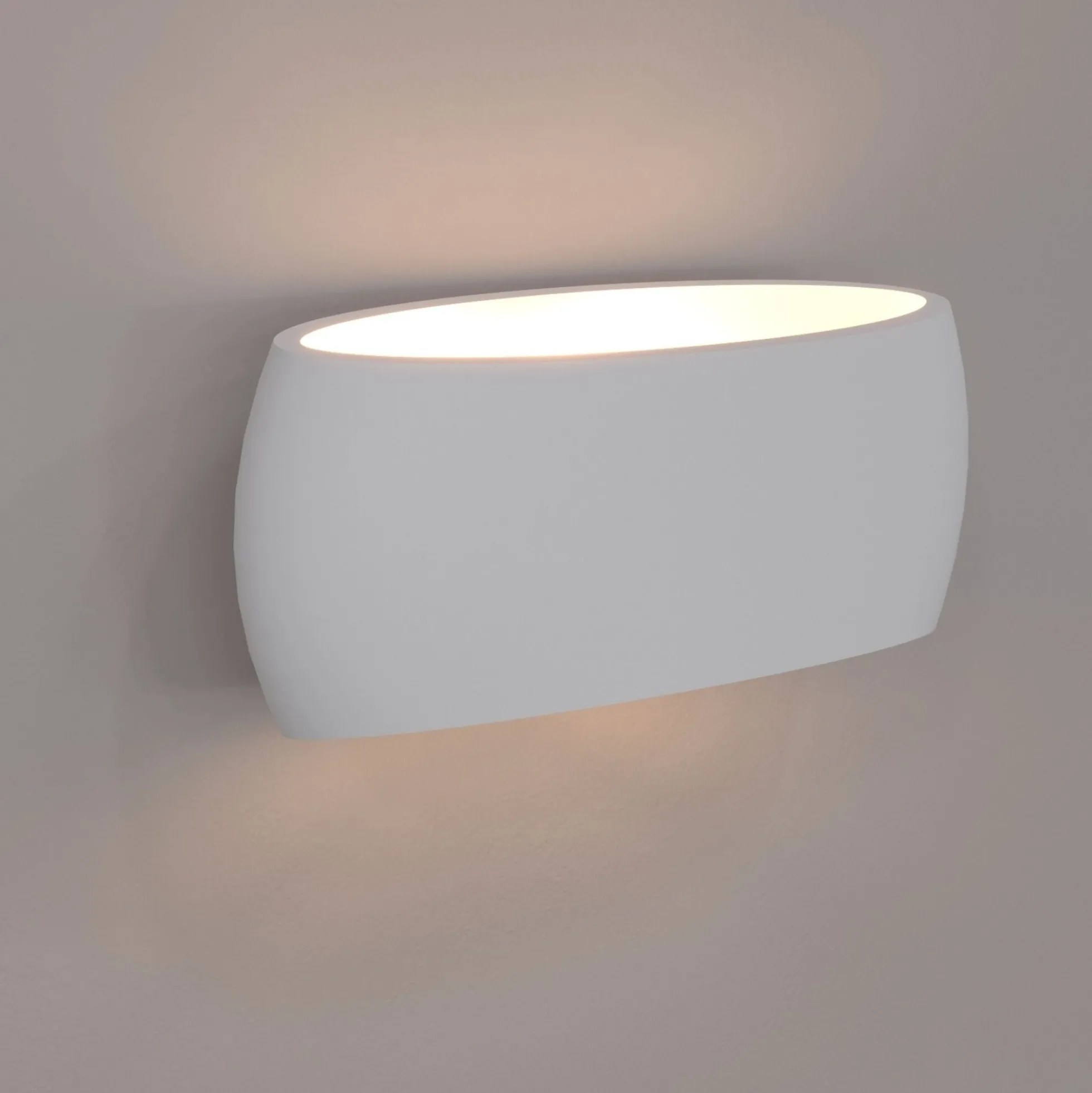 Aplique de pared de escayola "DUNA" - Up & Down - 370 mm - E27