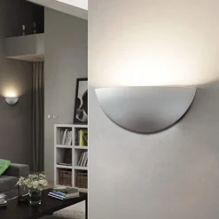Aplique de pared de escayola "HALF" E14