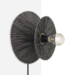 Aplique de pared de fibra natural Rafia