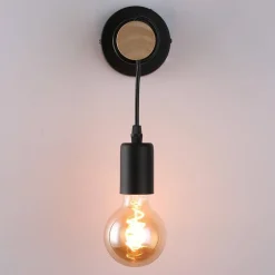 Aplique de pared de madera rústico