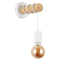 Aplique de pared de madera rústico