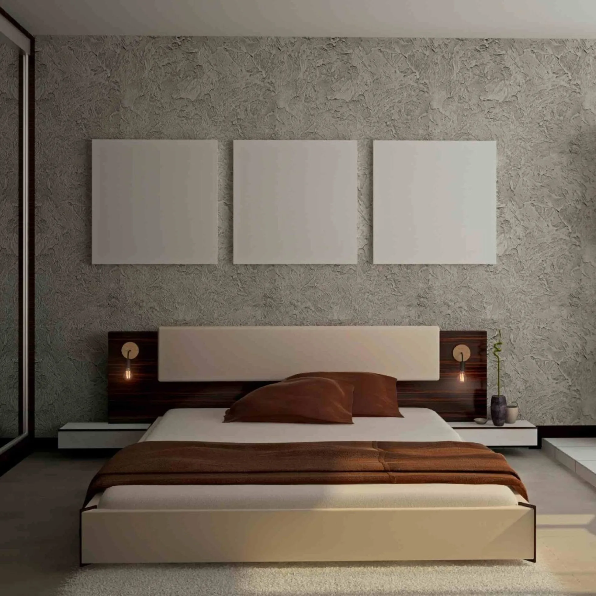 Aplique de pared de madera y metal "Morgan"