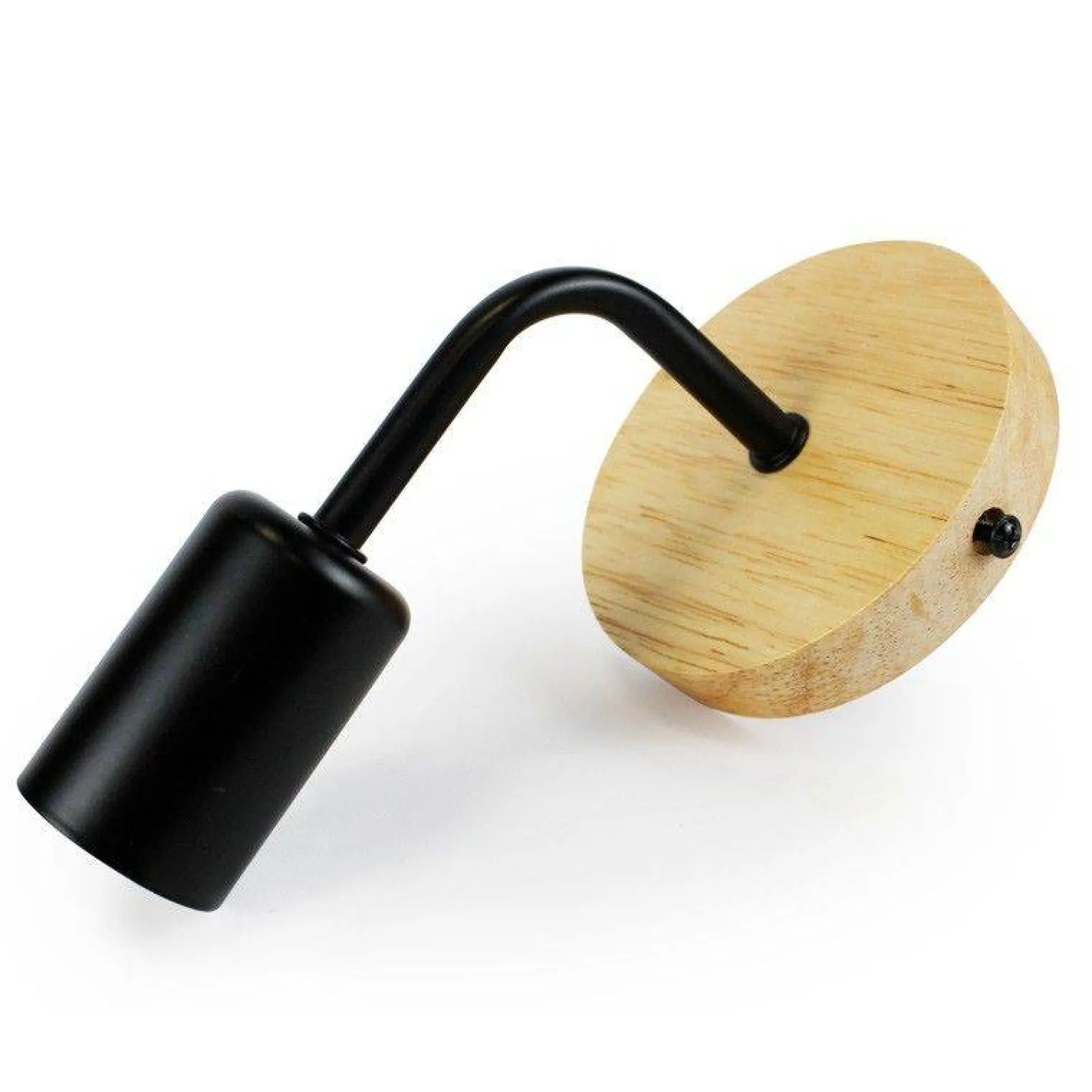 Aplique de pared de madera y metal "Morgan"