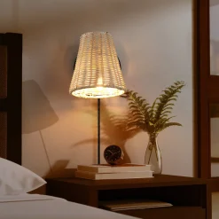 Aplique de pared de mimbre