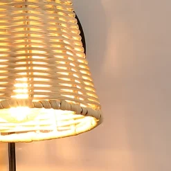 Aplique de pared de mimbre