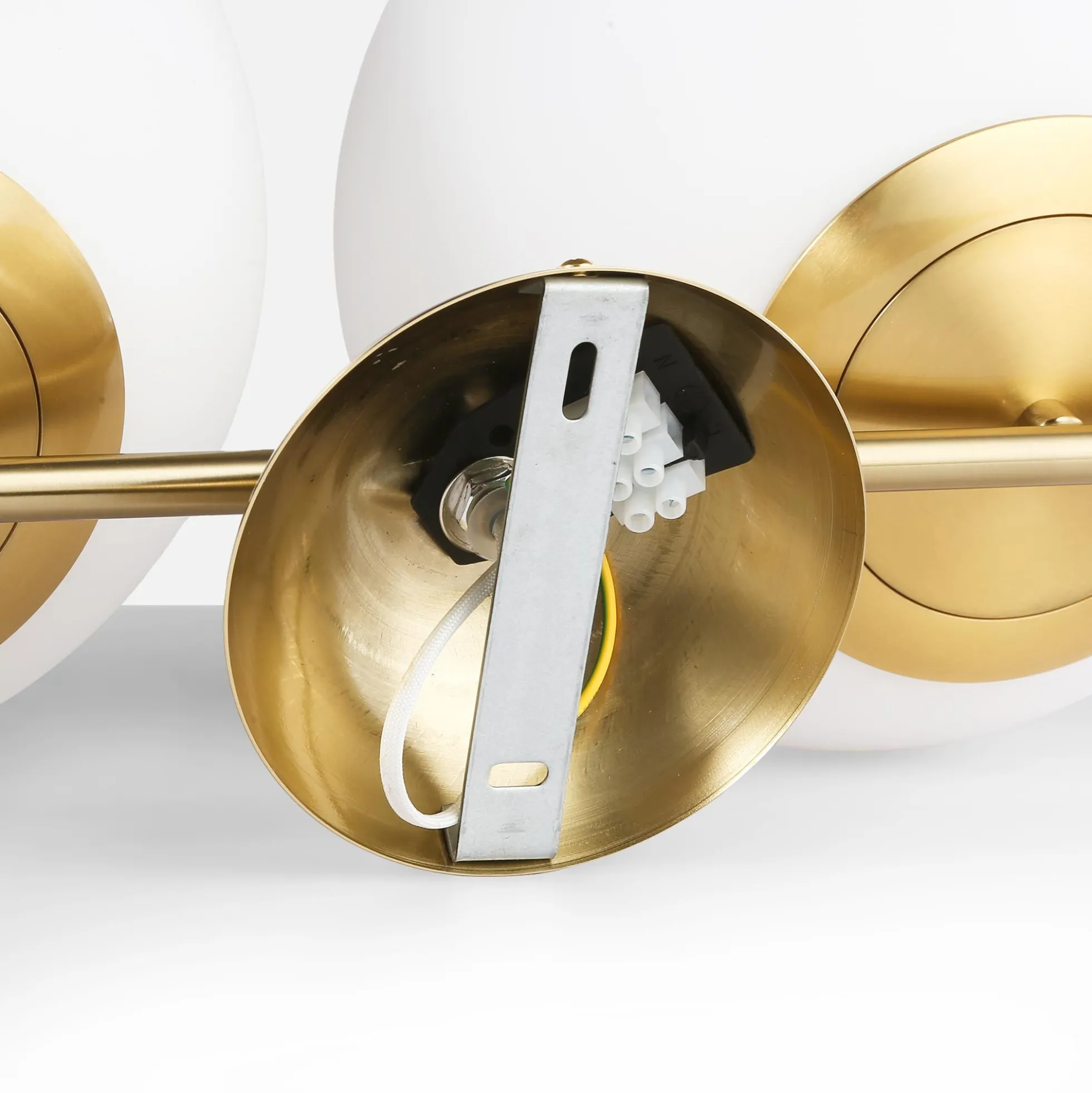 Aplique de pared doble bola cristal "VIC 220" - E27 - Ø 22cm