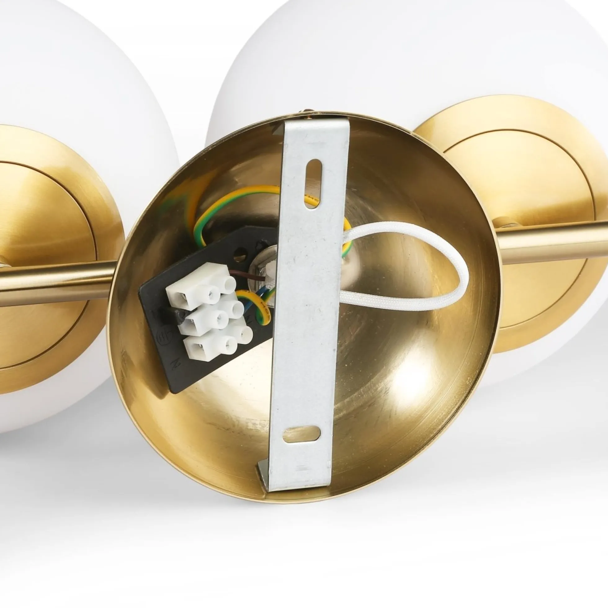 Aplique de pared doble bola cristal "VIC 150" - E27 - Ø 15cm