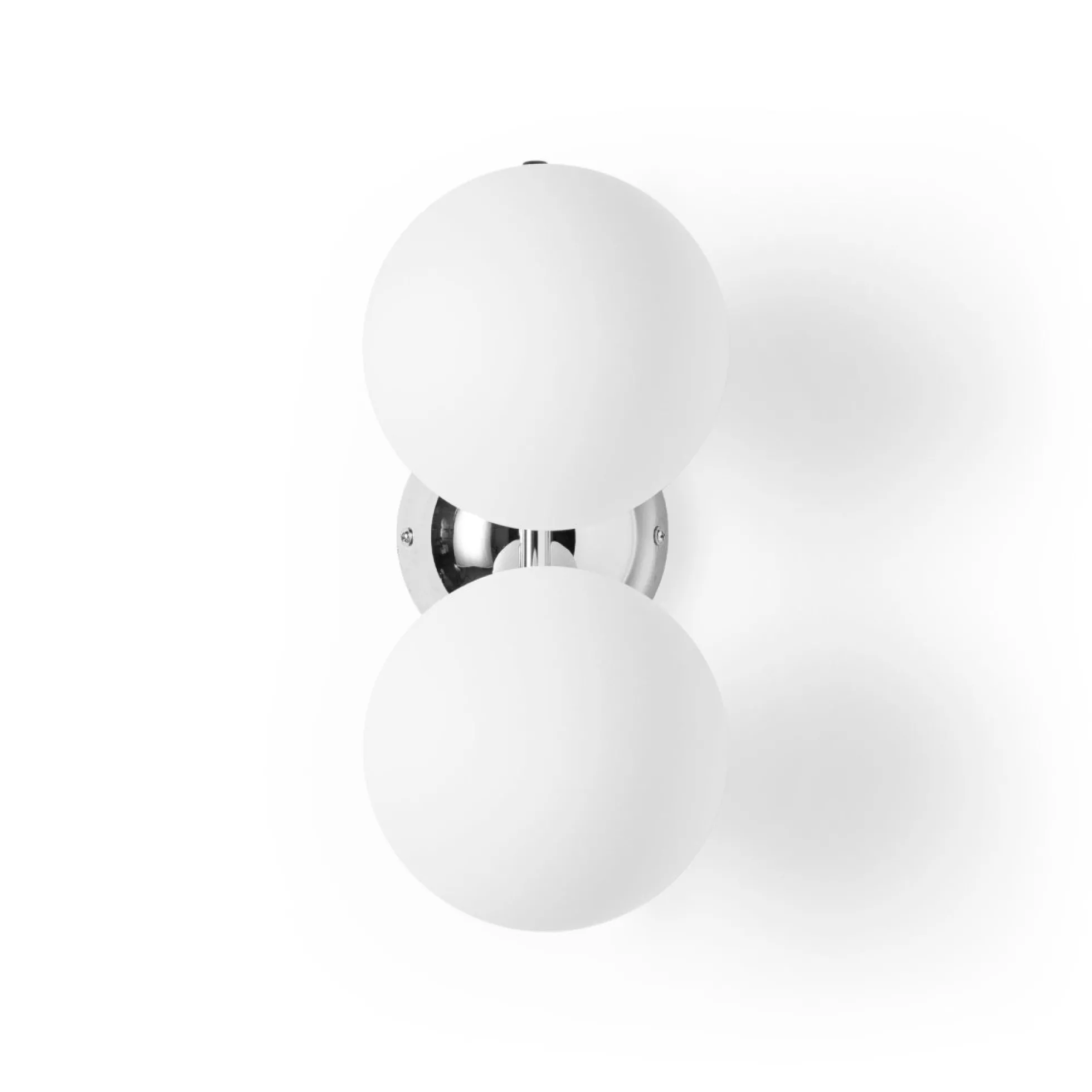 Aplique de pared doble bola cristal "VIC 150" - E27 - Ø 15cm