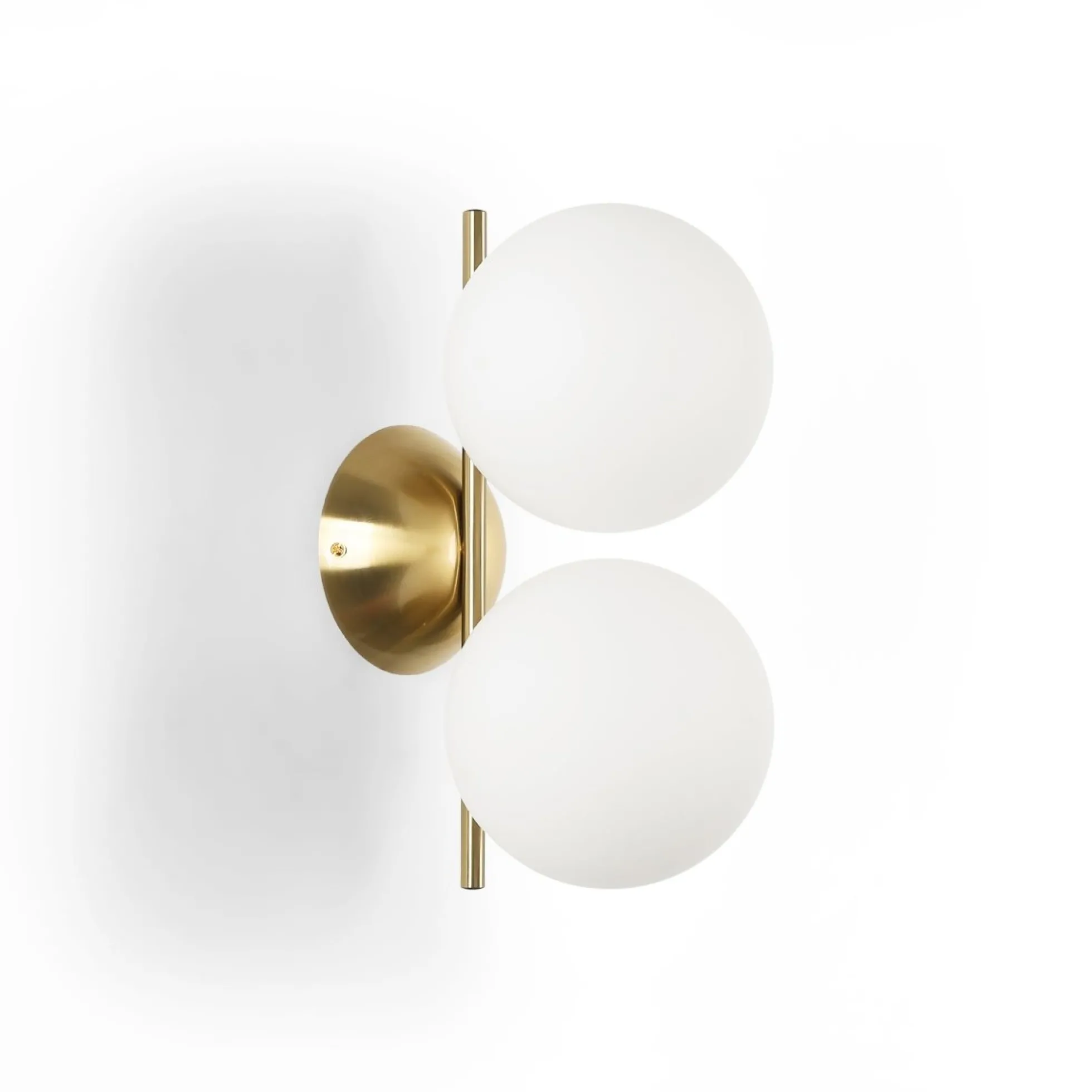 Aplique de pared doble bola cristal "VIC 150" - E27 - Ø 15cm