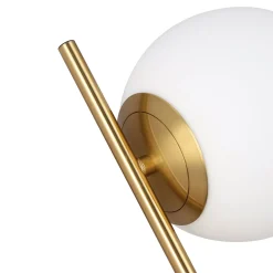 Aplique de pared doble bola cristal