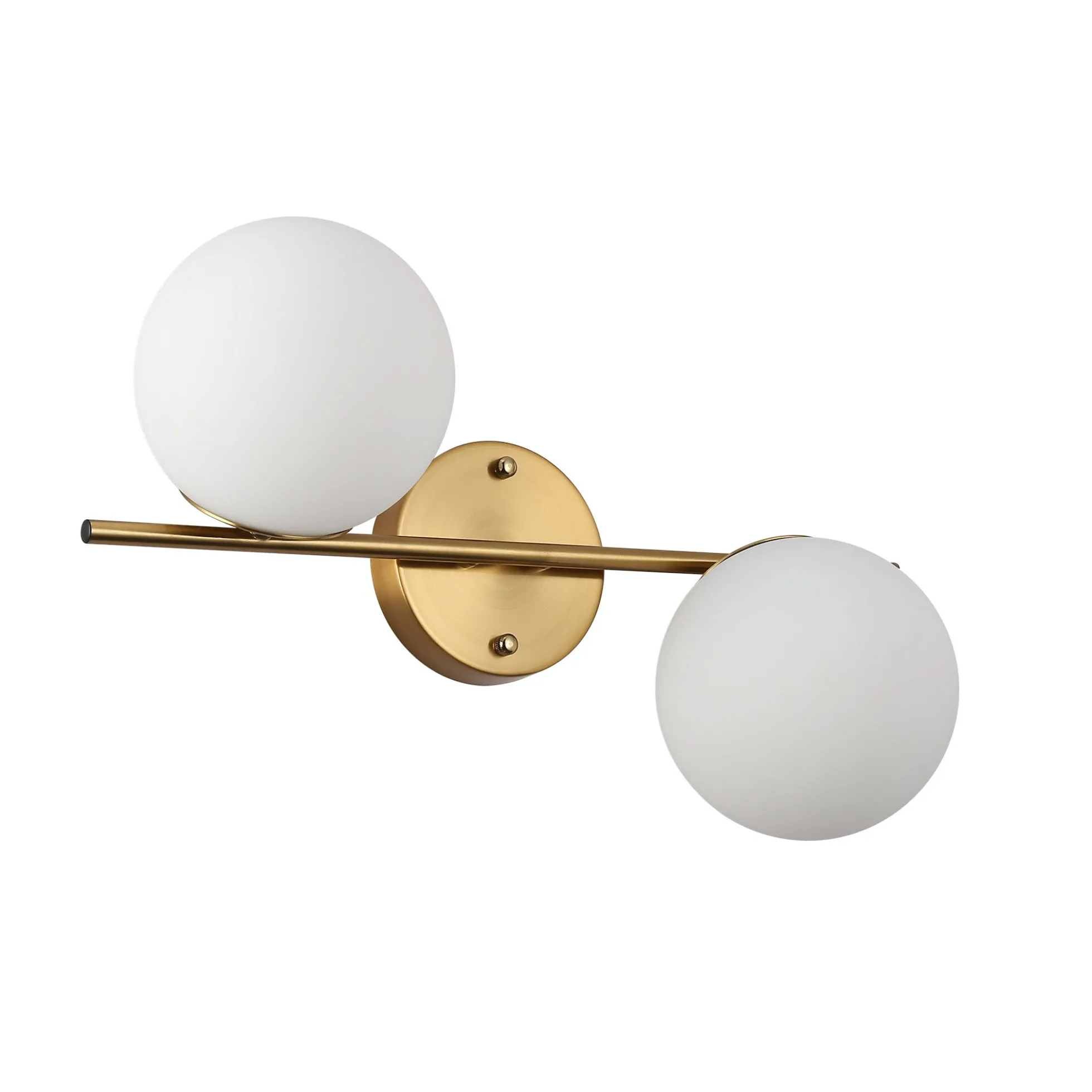Aplique de pared doble bola cristal "Double"