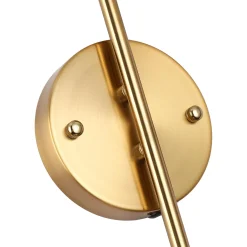 Aplique de pared doble bola cristal