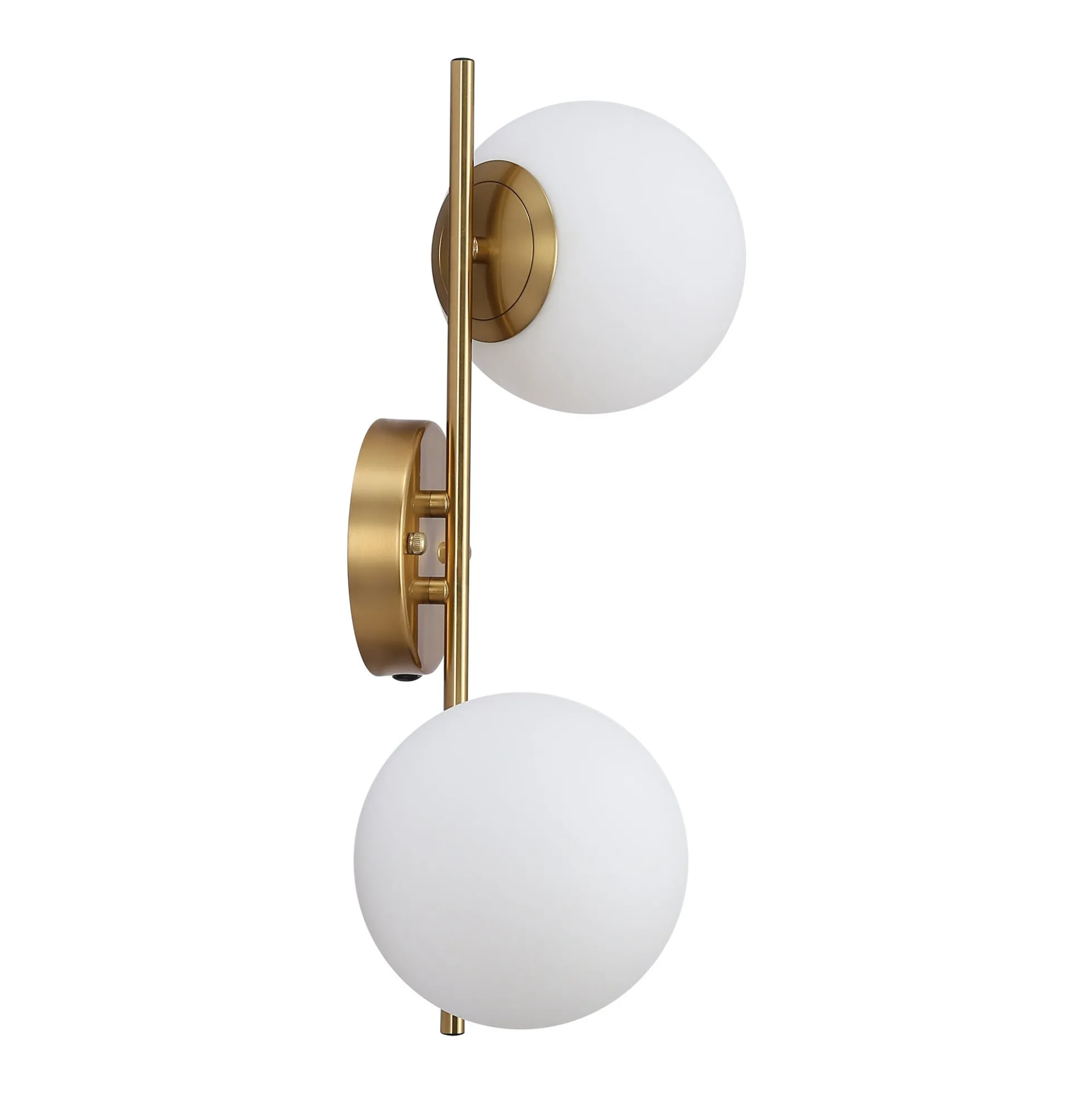 Aplique de pared doble bola cristal "Double"