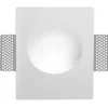 Aplique de pared empotrable circulo de escayola "MUR" - Ø 25cm - GU10 - Trimless/ Integración
