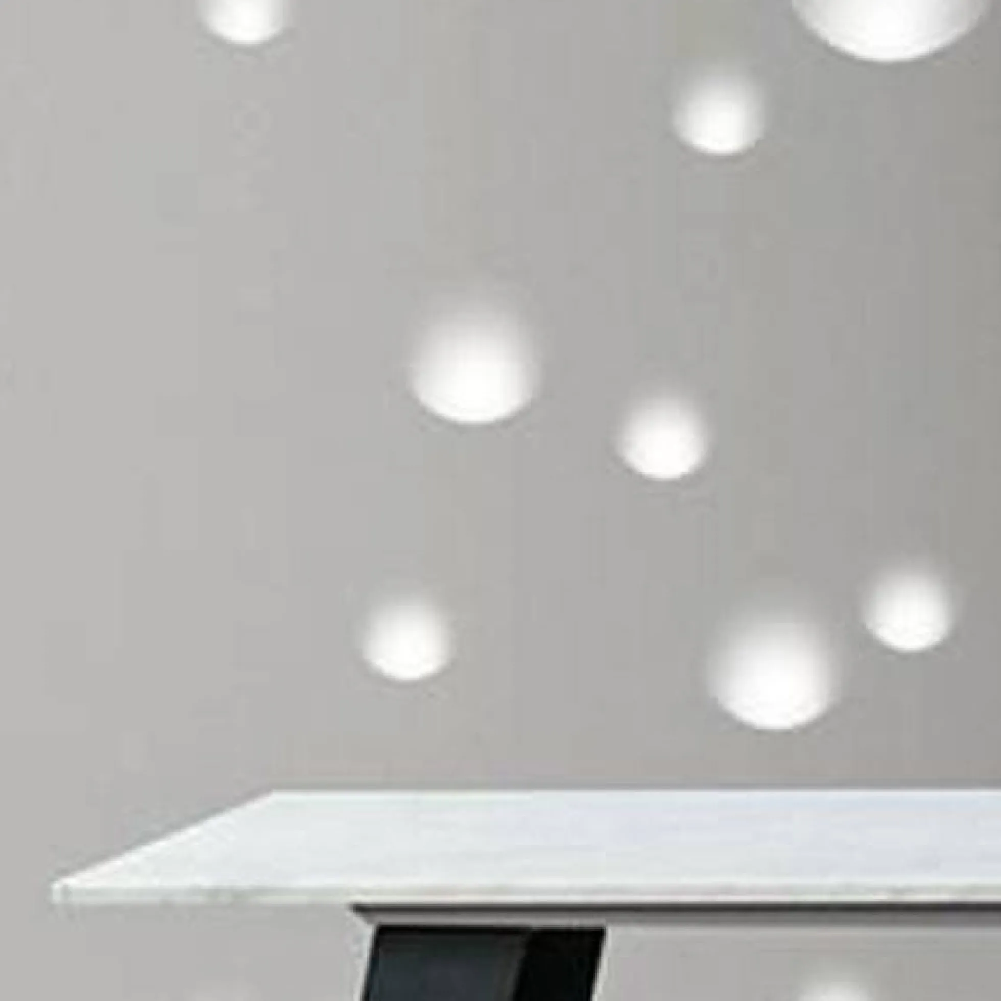 Aplique de pared empotrable circulo de escayola "MUR" - Ø 25cm - GU10 - Trimless/ Integración