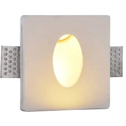 Aplique de pared empotrable de escayola