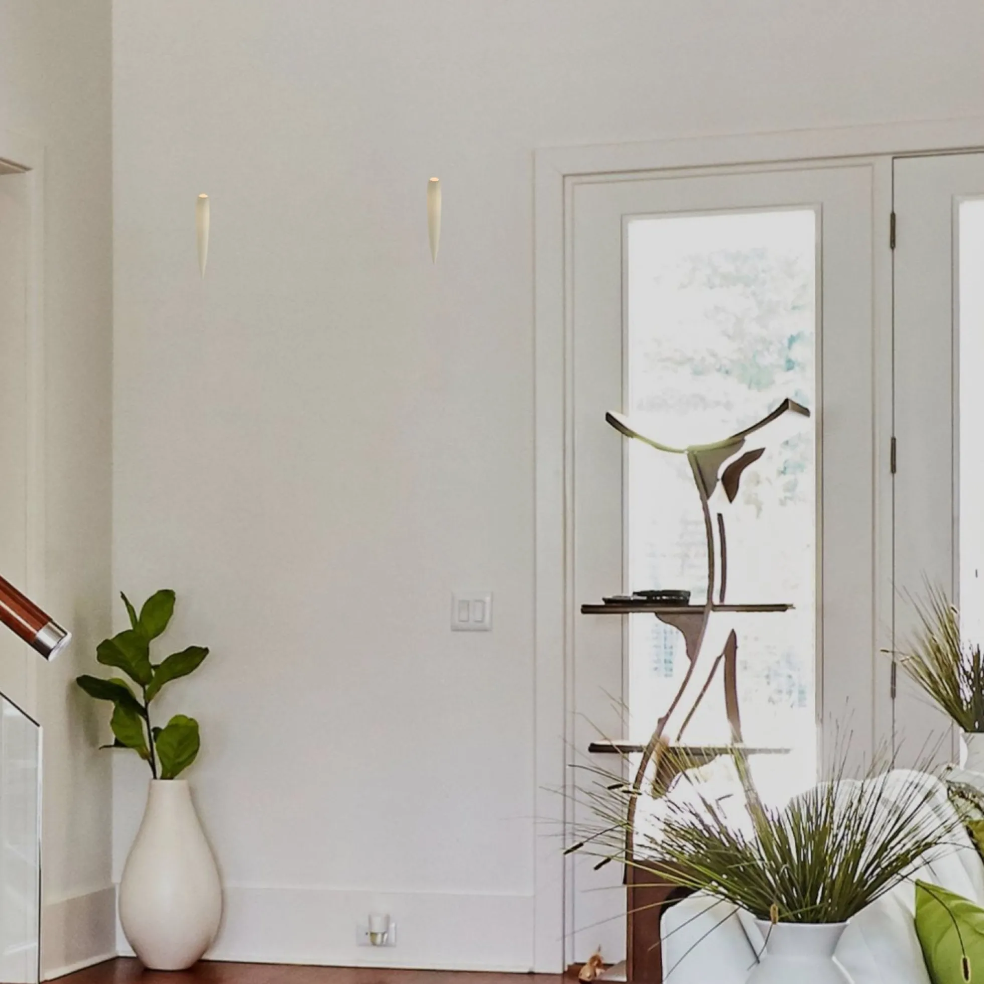 Aplique de pared empotrable de escayola "GOTA" - 1W - Trimless / integración
