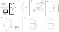 Aplique de pared empotrable de escayola