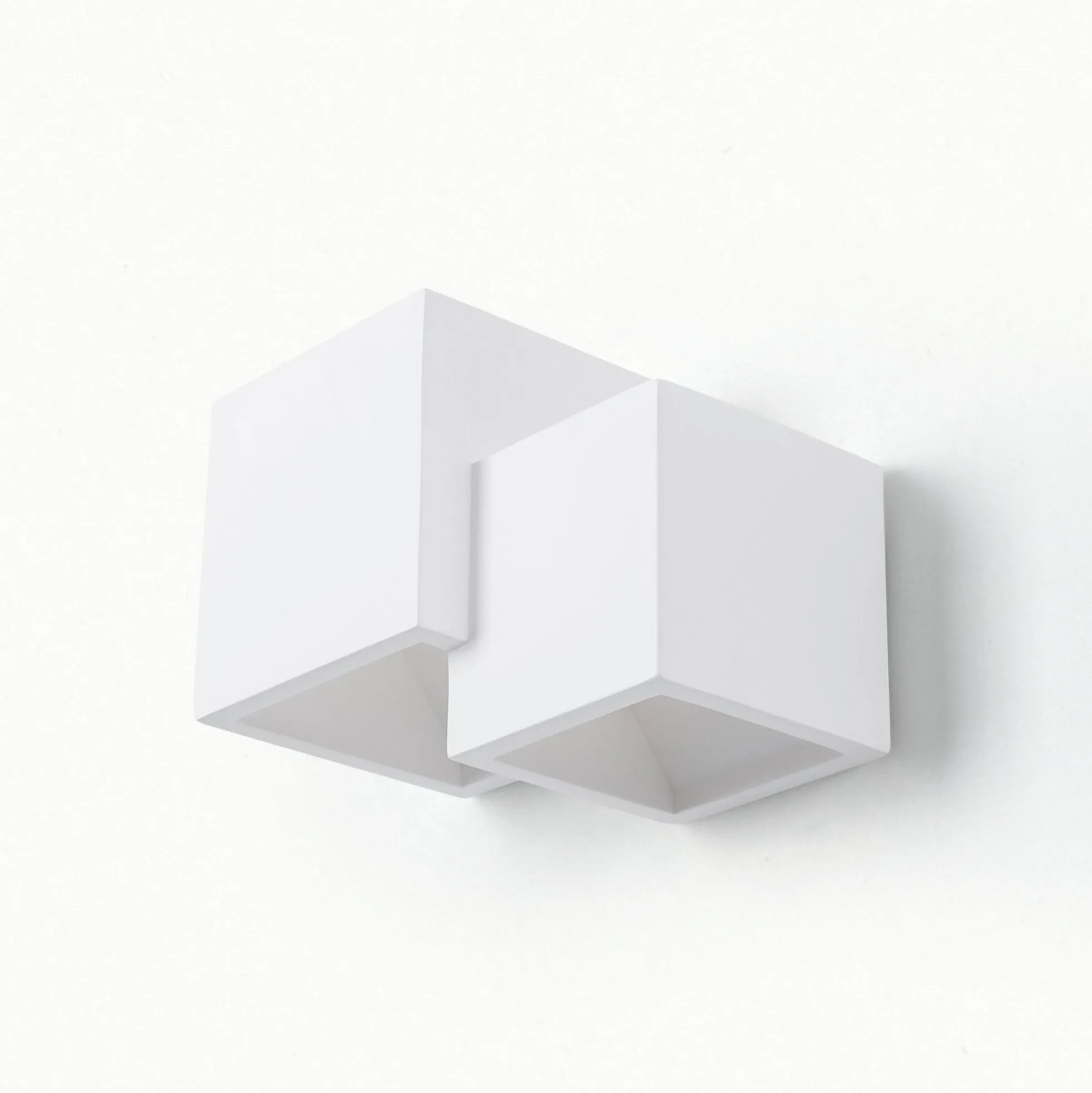 Aplique de pared escayola "Cube" - 2 x G9