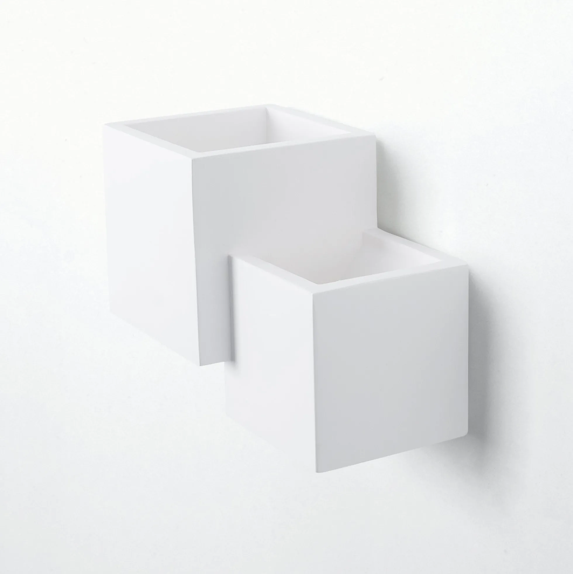 Aplique de pared escayola "Cube" - 2 x G9