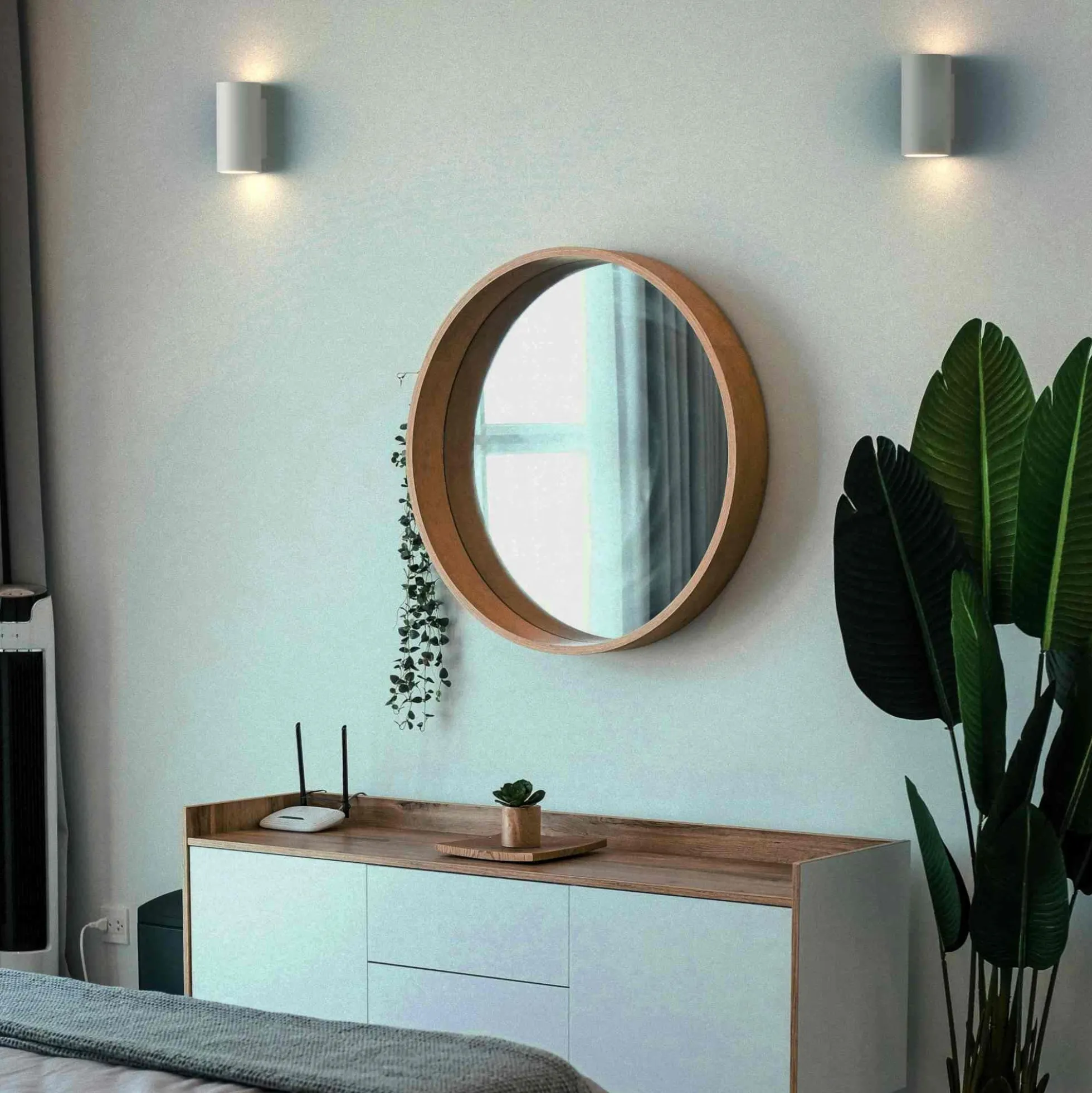 Aplique de pared escayola "Trabis" - Bidireccional - 2 x GU10