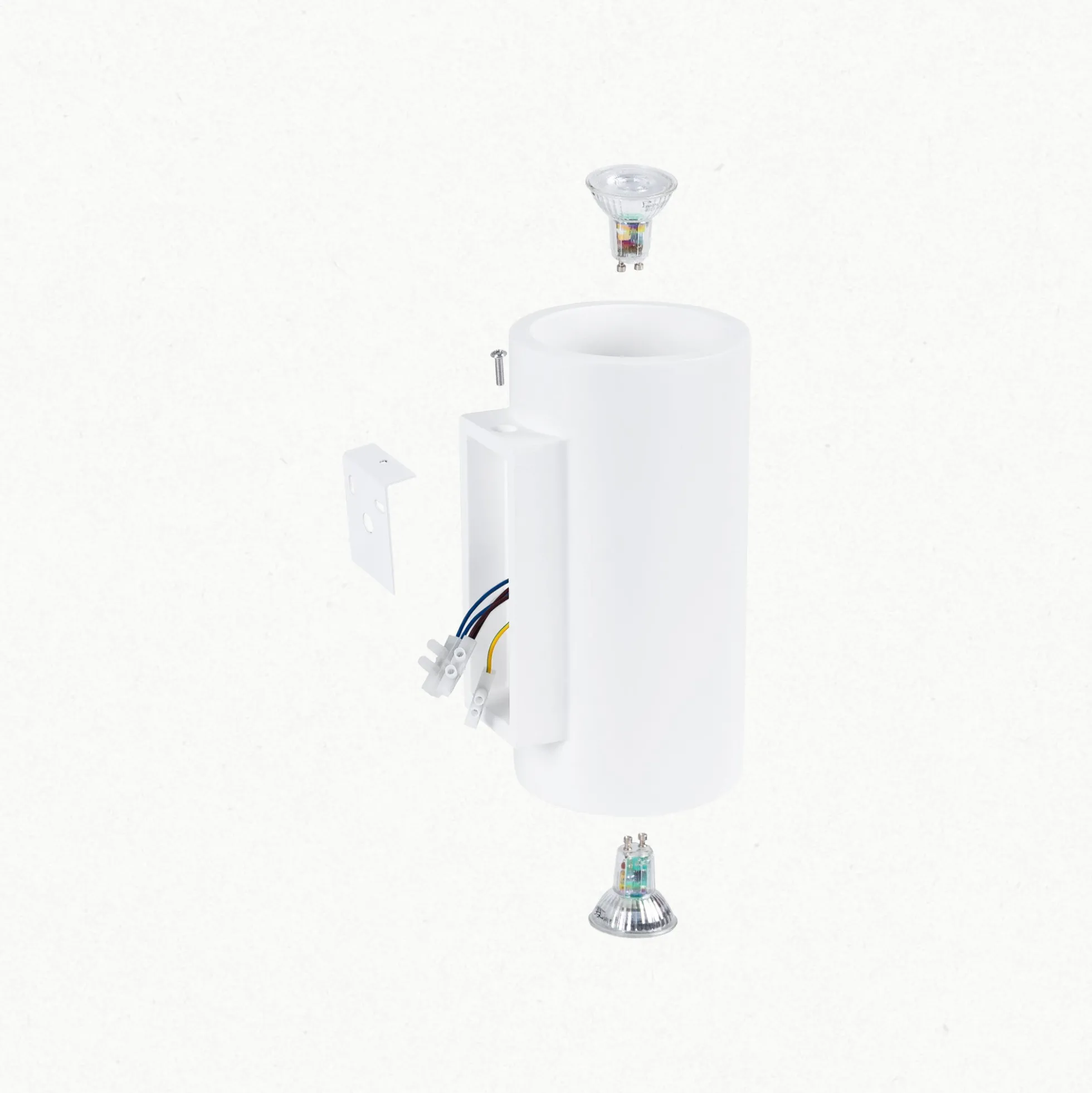 Aplique de pared escayola "Trabis" - Bidireccional - 2 x GU10