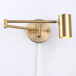 Aplique de pared extensible con enchufe