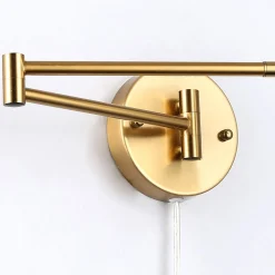 Aplique de pared extensible con enchufe