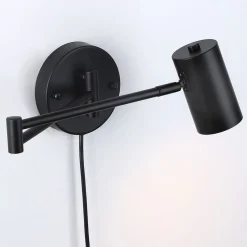 Aplique de pared extensible con enchufe