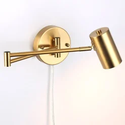 Aplique de pared extensible con enchufe