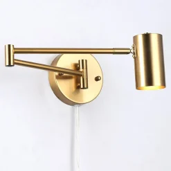 Aplique de pared extensible con enchufe