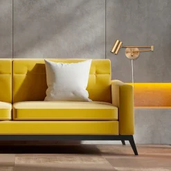 Aplique de pared extensible con enchufe