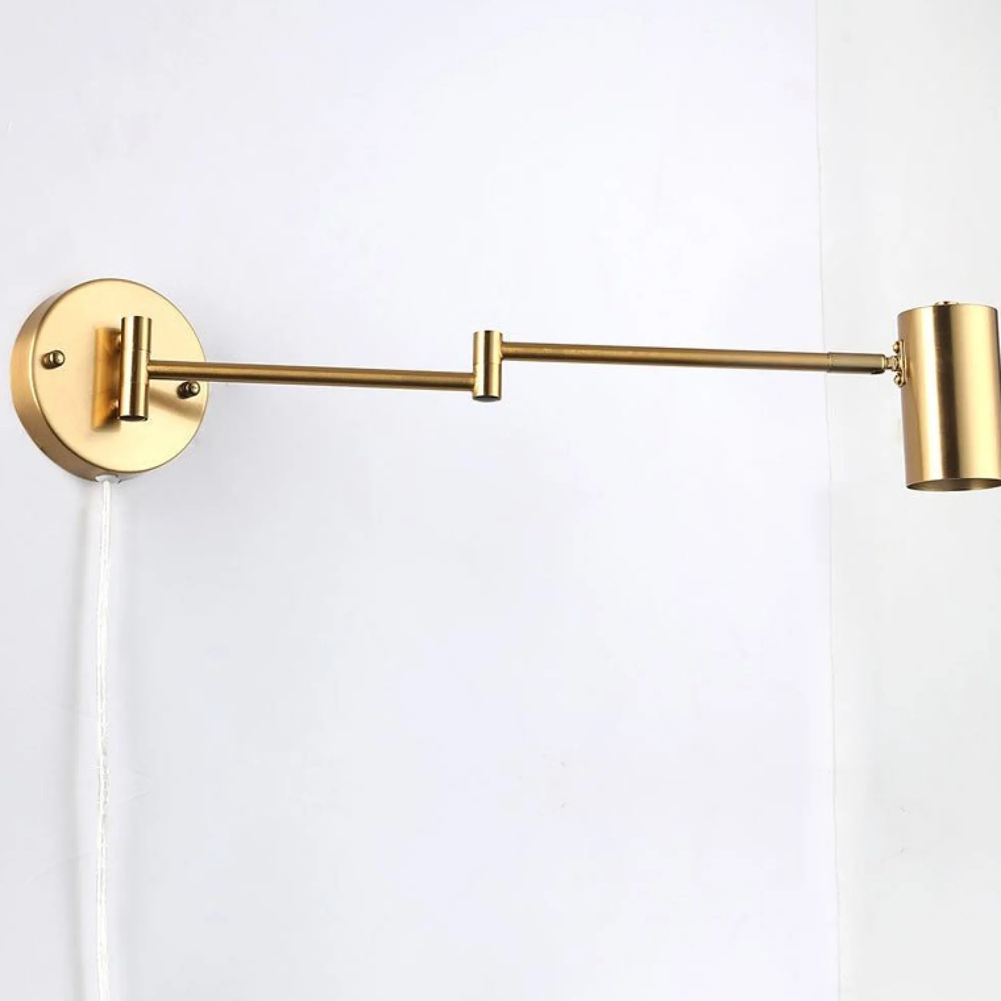 Aplique de pared extensible con enchufe "Lisa" - E27 G45