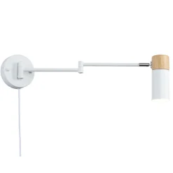 Aplique de pared extensible con cable y enchufe