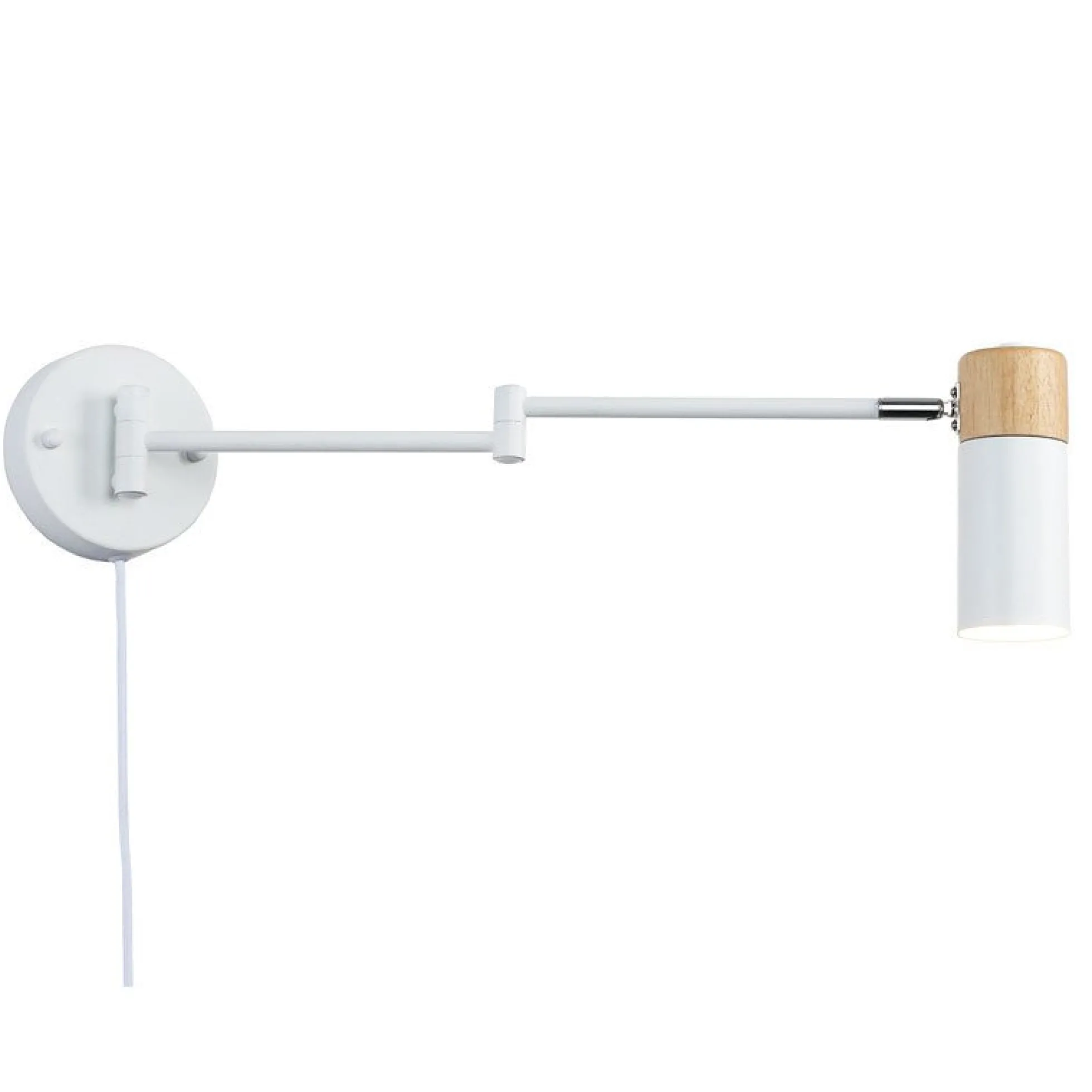 Aplique de pared extensible con cable y enchufe "Logan"