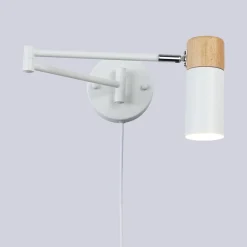 Aplique de pared extensible con cable y enchufe