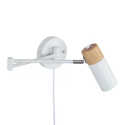 Aplique de pared extensible con cable y enchufe